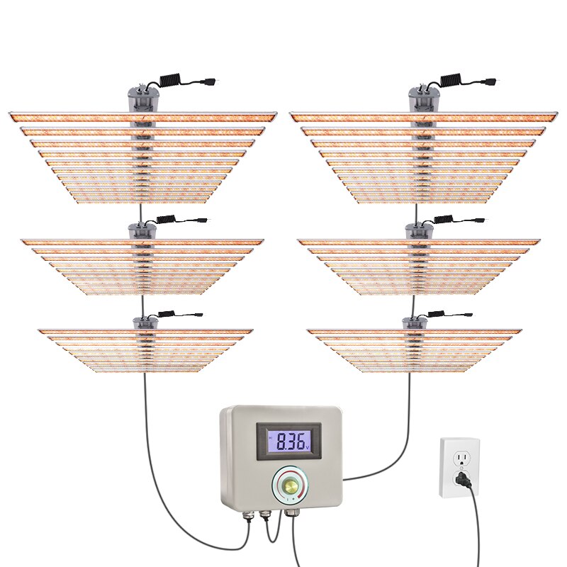 New Tech Aluminum 12 barssss LED Grow Light 720W 800W 1000W Gavita 1700e replacement LED Hydroponic Light daisy Dimmable - Image 3